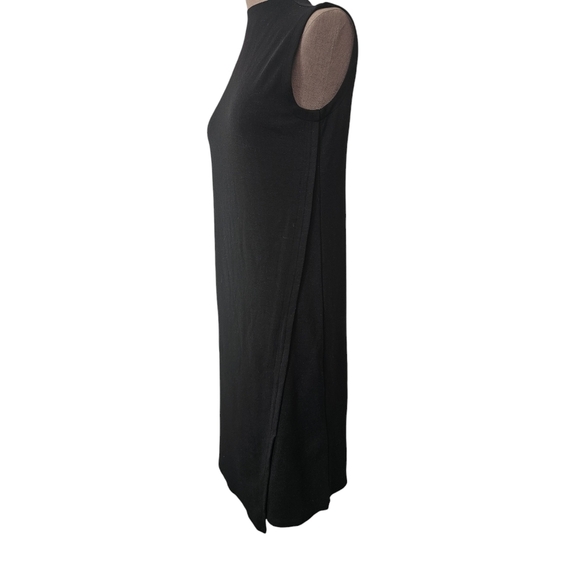 Eileen Fisher Mock-Neck K/L Knit  Dress F8TLU-D4309M Black NWT Black XS - Picture 6 of 17